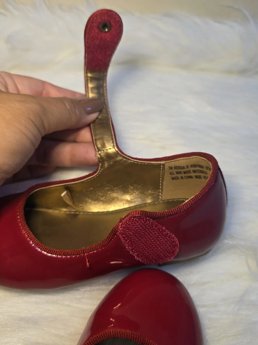 Sugar Girls Patent Mary Jane Shoes in Bright Red